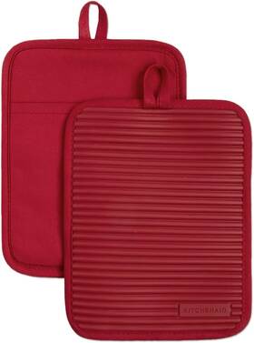 Kitchenaid 313041884820 Big Red House Pot Holders For Kitchen Heat Resistant Set Of 2 Passion