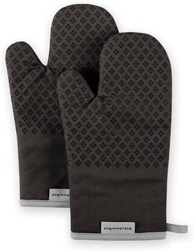 X12.5 Kitchenaid 313053862816 Asteroid Oven Mitt Set 7 Inch Black 2 Piece