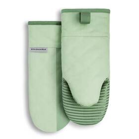 Kitchenaid 445021977963 Beacon 2-tone Cotton Green Oven Mitt Set 2-pack