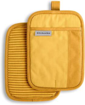 Kitchenaid 711181937831 Beacon Two-tone Non-slip Pot Holder Set Majestic Yellow 7 Inch X10 2 P