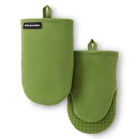 M2023017tdka Kitchenaid Gourmet Series Gridlines Mini Oven Mitts 5.5 Inch X9 Matcha Green