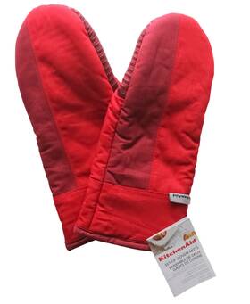 O2013115tdka Kitchenaid O2013115tdka/beacon/red Kitchen Aid Set Of 2 Oven Mitts Textured Silicone Easygrip Comfortable Durable