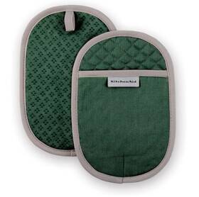 Pm1003 Kitchenaid Asteroid Pot Holder 2-pack Set Pebbled Palm Green 6.5 Inch X10