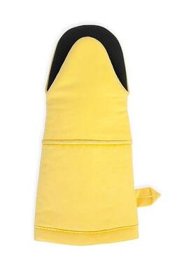 Kitchensmart 075215540177 New Kitchen Smart Neoprene Oven Mitt Canary Set Of Two