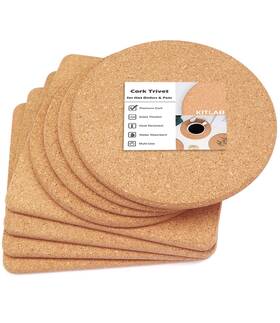 Ktlbct26 Kitlab Cork Trivet High Density Fine Particle Thick Trivets For Hot Dishes 8