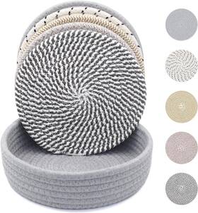 Ktlby29-1 Kitlab 8 Inch Trivets For Hot Dishes Pots And Pans Thick Heat Mixed Color