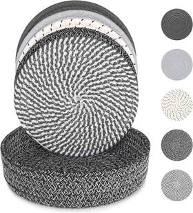 Ktlby29-33 Kitlab 8 Inch Trivets For Hot Dishes Pots And Pans Thick Mixed Color - Style 2