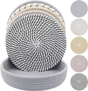 Ktlby34-2 Kitlab 10 Inch Trivets For Hot Dishes Pots And Pans Extra Large Thick Heat Resist