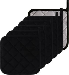 Klnyoo 753858315399 Kitchen Pot Holders Set Heat Resistant Pure Cotton Potholders Kit Trivets Large