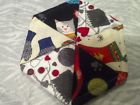 Item6158 Knitted Fabric Cats Cotton Potholder Sheep Theme Print