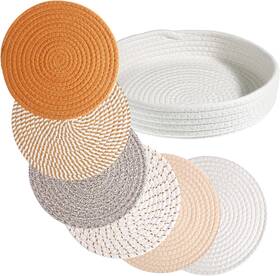 5431ozui1296 Kongtiva 6 Pcs Trivets For Hot Dishes Pots And Pans Heat Resistant Pads With Storag