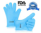 Ks Masters Heat Resistant Gloves Silicone Cooking Oven Mitts Kitchen Grill Bbq Waterproof 784672770118
