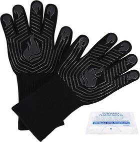 M17-yy5 Kuwani Bbq Gloves 1472 F Heat Resistant Fireproof Mitts Silicone Non-slip Washable