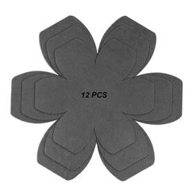 Kyh2025081100009 Kyhyfjmd Pot And Pan Protectors 12 Pack 3 Large/medium/small Grey Flower Shape
