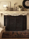 Vt2090msw Lace 20x90 White Heritage Antique Ecru Vintage Rose Scarf Mantle