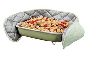 Laminet 2 Pocket Heat Resistant Xtra Long Double Oven Mitt Pot Holder Celery G