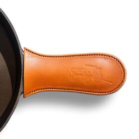 Lancaster Cast Iron 765531460180 Leather Handle Cover - Extra Thick Easy To Grip Heat Resistant C