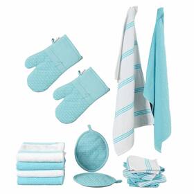 B0cw3nx1yc Lane Linen 16pc Kitchen Towel Set - Oven Mitts Pot Holders Dish Cloths Towels
