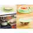 Lcl-283365 Lcl Microwave Hot Pad Silicone Splatter Guard Cover Trivet Jar Opener Spoon Rest Grn 769748283365