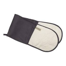 Le Creuset 630870209137 100% Cotton Double Oven Glove Flint Grey New