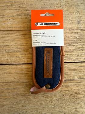 Le Creuset 630870261050 100% Cotton Handle Glove Dark Blue Denim New
