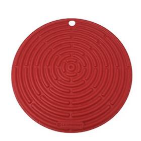 93000230060371 Le Creuset Silicone Pot Trivet 8 Inch Hot Pad Cherry Red Heat Cold Resistant