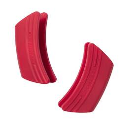 93010300060000 Le Creuset Cerise Silicone Pot Holders 5 Pack Dishwasher Safe Heat Resistant Grip