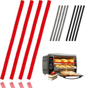 Leeyean 705353402609 Oven Rack Shields - 4 Pack Heat Resistant Silicone Cover 14 Inches Lon