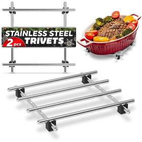 Leglo 707427871328 Stainless Steel Trivet For Instant Pot - 2pcs Trivets