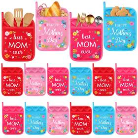 Lem-lemonroad-10029 Lemonroad 12 Floral Potholders Bulk For Mom - Mothers Day Baking Gifts And Church Favors