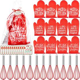 Lem-lemonroad-2948 Lemonroad 12 Sets Christmas Baking Gift Set Silicone Whisks Oven Mitt Pot Hol