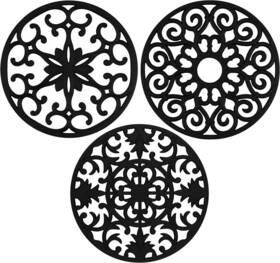 Lgtgroup 850020007370 Extra Large Thick 10 Inch Silicone Trivets Hot Dishes Pots X Inches Set 3 Black