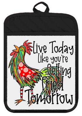 Dz262sph Liberty Flags And Gifts Pot Holder Oven Mitt Hot Pad Linen Towel Rooster Chicken Gift Kitchen