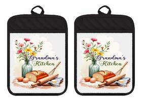Dz299dph Liberty Flags And Gifts Grandmas Kitchen Farmhouse Pot Holders Oven Mitt Hot Pad Linen Towel