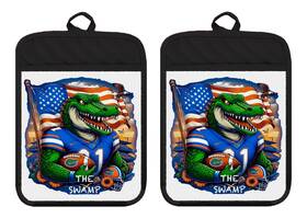 Dz302dblsph Liberty Flags And Gifts Florida Gators The Swamp Pot Holder Oven Mitts Hot Pad Linen Towel Dz302dph