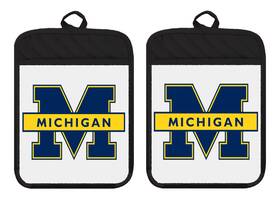 Dz303dblsph Liberty Flags And Gifts Michigan Wolverines Pot Holder Oven Mitts Hot Pad Linen Towel Kitchen Dz303dph