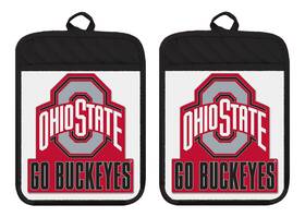 Dzd305blsph Liberty Flags And Gifts Ohio State Buckeyes Pot Holders Oven Mitts Hot Pad Linen Towel Kitchen Dz305dph