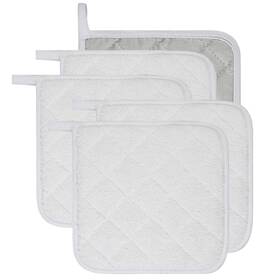 Lifaith 712202328416 100% Cotton Kitchen Everyday Basic Terry Pot Holder Heat Resistant Coaster
