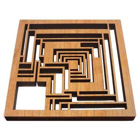 Wltr01 Lightwave Frank Lloyd Wright Ennis Block Hardwood Trivet