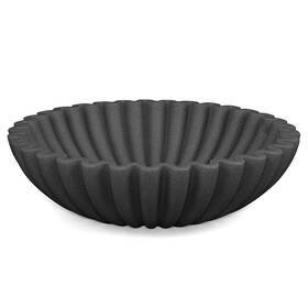 24313 Lin Chuan Ruffle Decorative Bowl Large Fruit For Kitchen Black