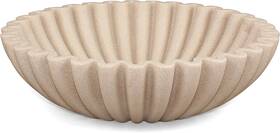 Lc-ty24313s Lin Chuan Ruffle Decorative Bowl Large Fruit For Kitchen Counter Beige