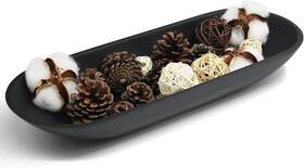 Lc-ty24902b-n Lin Chuan Large Decorative Bowl For Home Decor - Long Dough With Anti Black