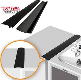 Lindas Essentials 313086611610 Linda S Silicone Stove Gap Covers 2 Pack Heat Resistant Oven F