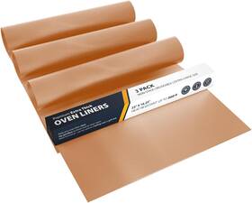 Lindas Essentials 313110736784 Oven Liners For Bottom Of - 3 Pack Large Heavy Duty Mats 16.25 Inch X23 Nonsti