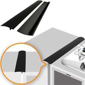 Lindas Essentials 734077850076 Linda S Silicone Stove Gap Covers 2 Pack Oven Filler Seals