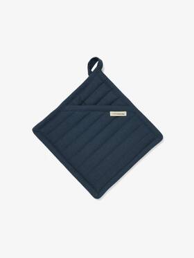 01501n353 Linen House Holmes Pot Holder Navy - 20x20cm