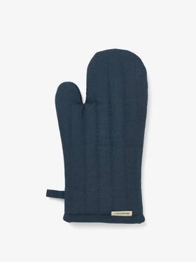 01502n353 Linen House Holmes Oven Glove Navy - 18x30cm