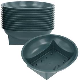 Lnrueg 753448037298 12 Pcs Floral Supplies Green Bowls For Flower 6.3inch