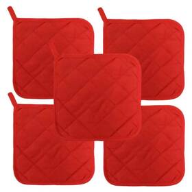 Lobyn Value Packs 767744324310 Economical Lightweight Bulk Potholders Ten 10 Pack Everyday Quality 6.5 Inch Sq