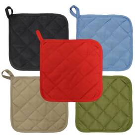 Lobyn Value Packs 767744324457 Economical Lightweight Bulk Potholders Ten 10 Pack Everyday Quality 6.5 Inch Sq